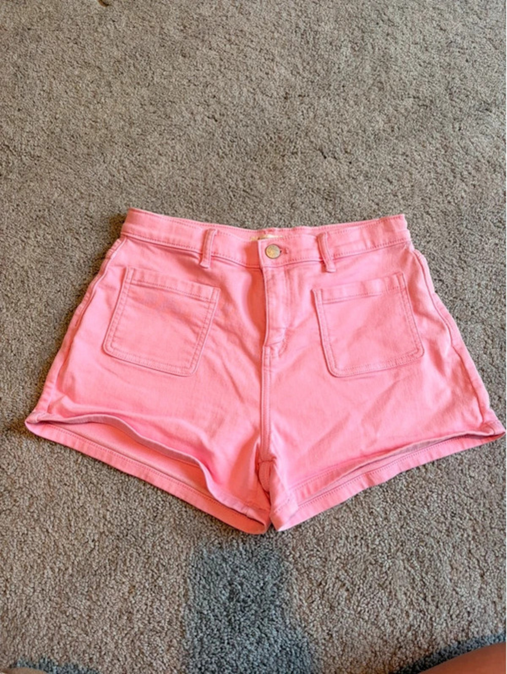 J.Crew Crewcuts Girls Pink High Rise Shorts Size 14